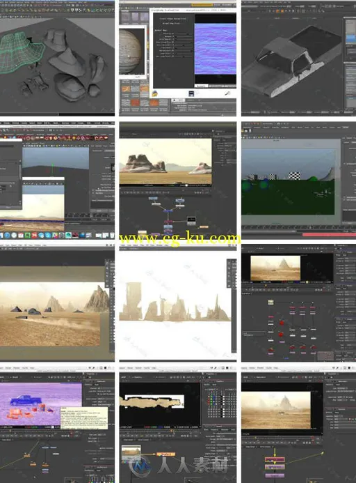 沙漠卡车影视特效合成综合制作视频教程 FXPHD VFX305 Advanced VFX The Desert Tru...的图片1