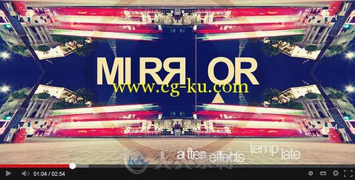 镜面对称艺术特效包装动画AE模板 Videohive Mirror Titles 5615316的图片2