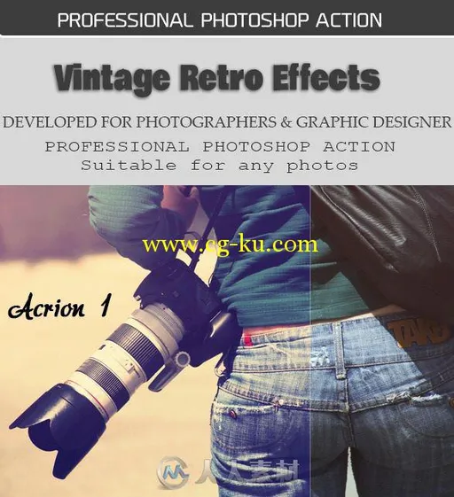 复古效果图像调色PS动作GraphicRiver - Vintage Retro Effects 10784539的图片1