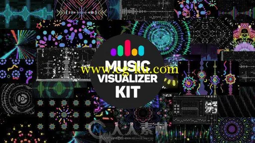 音乐节拍可视化图形特效动画AE模板合辑 Videohive Music Visualizer Kit 13399700的图片2