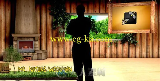 卡通自然小屋展示动画AE模板 Videohive Cartoon Natural Studio 6820538的图片1