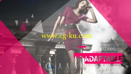 粉红时尚女性魅力包装动画AE模板 Videohive Fashion Promo 13154371的图片1