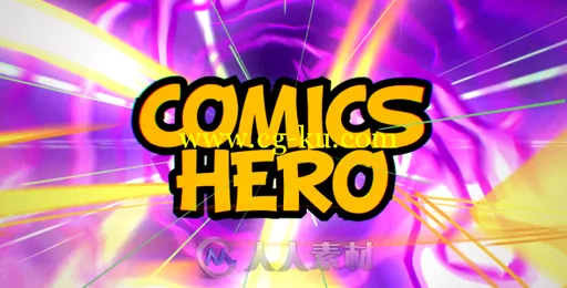 超酷卡通元素包装动画AE模板 Videohive Comics Hero Broadcast Pack 15644476的图片1