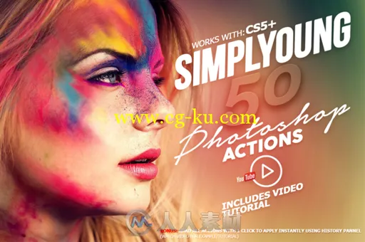 年轻朝气照片调色PS动作Simplyoung_-_Photoshop_Actions_Pack的图片1