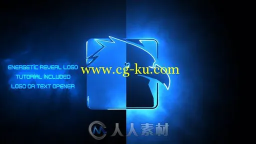 震撼闪电火焰激光边缘特效Logo演绎动画AE模板 Videohive Energetic Reveal Logos P...的图片1