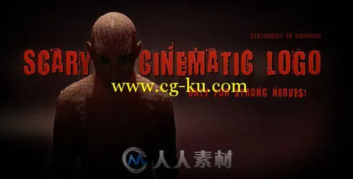 恐怖僵尸惊吓特效Logo演绎AE模板 Videohive Scary Cinematic Logo Reveal 6771914的图片1