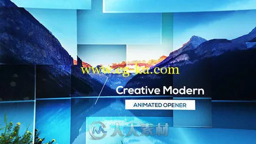 唯美风格图形视差展示动画AE模板 Videohive Parallax Modern Opener 14907548的图片2