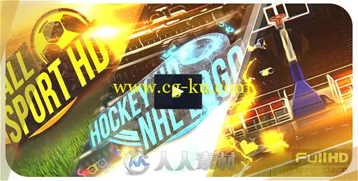 超级体育运动Logo演绎动画AE模板 Videohive Sport Logo Reveal Pack 15798938的图片1