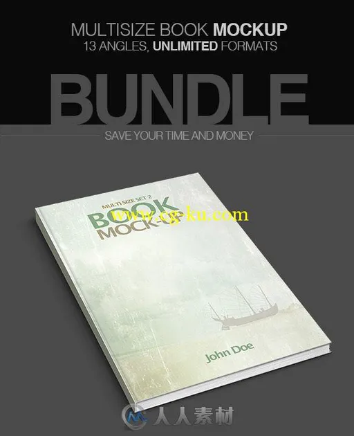 多尺度书籍装订PSD模板graphicriver-13359859-multisize-book-mockup-bundle的图片1