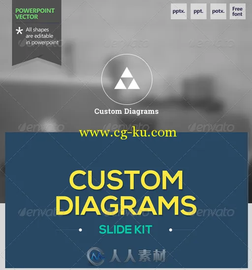 客户展示图表PPT模板GR.Custom.Diagrams.Powerpoint.Template.6490574的图片1