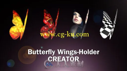 蝴蝶飞舞包装动画AE模板 Videohive Butterfly Wings Creator 4489656的图片1