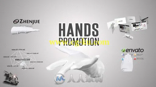 多样手势促销宣传展示动画AE模板 Videohive Hands Promotion Pack 3738224的图片1