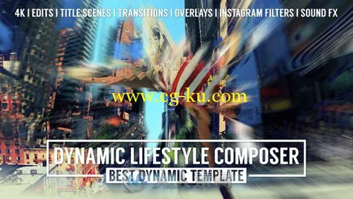 极限运动快节奏包装展示动画AE模板 Videohive Dynamic Lifestyle Composer Mark II...的图片1