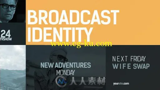 动态生活清爽设计展示动画AE模板 Videohive Broadcast Identity pack 15587865的图片1