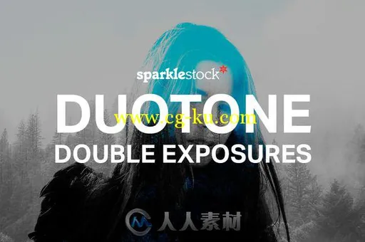 双色双照片曝光特效PS动作CM - Duotone Double Exposures 678286的图片1