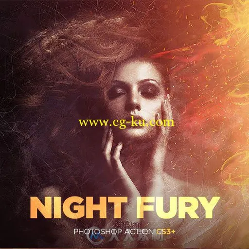 夜之狂暴烟火特效PS动作GraphicRiver - Night Fury Photoshop Action 16074494的图片1