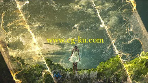 华丽黄金魔法粒子相册动画AE模板 Videohive Inspire Slideshow 15692640的图片1