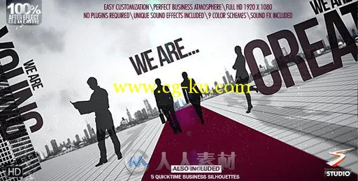 商业活动Logo演绎动画AE模板 Videohive Business Point Logo 3945655的图片1