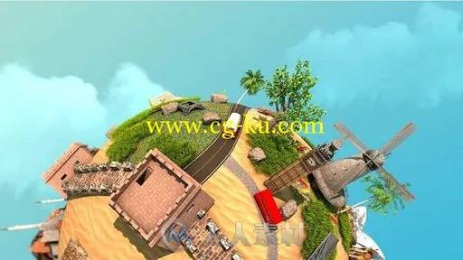 快乐星球旅游旅行包装动画AE模板 Videohive Planet Travel 14815414的图片1