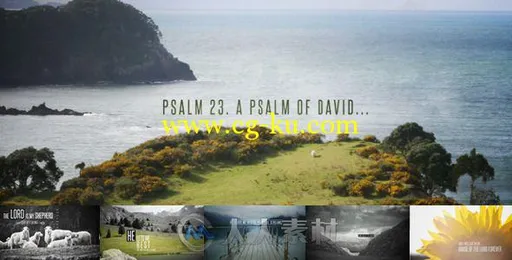 诗情画意唯美图片视频的相册动画AE模板 Videohive Psalm 23 5645406的图片1