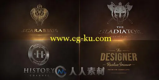 大气震撼的3D电影标志LOGO演绎AE模板videohive Cinematic Logo Reval 15733265的图片1