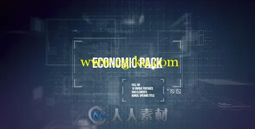 数字科技经济标文字数据图表AE模板 videohive Economic Pack 14668139的图片1