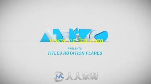 时尚跳动旋转标题动画AE模板videohive Titles Rotation Flare 266634的图片1