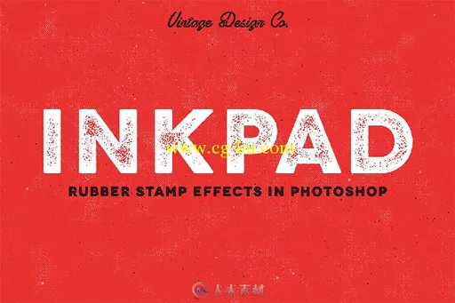 印尼橡皮图章效果PSD模板InkPad - Rubber Stamp Effects的图片1