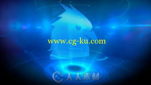 全科技信息幻影成像标题LOGO演绎AE模板videohive Logo Opener Holographic 8245101的图片2