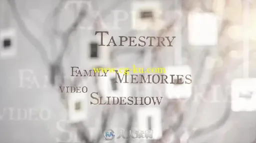 浪漫温馨幸福的家庭视频图片相框相册动画AE模板Tapestry - Family Video Slideshow的图片1