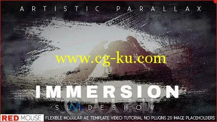 笔刷特效创意艺术视觉差视频图片相册动画AE模板videohive Immersion Artistic 1538...的图片1