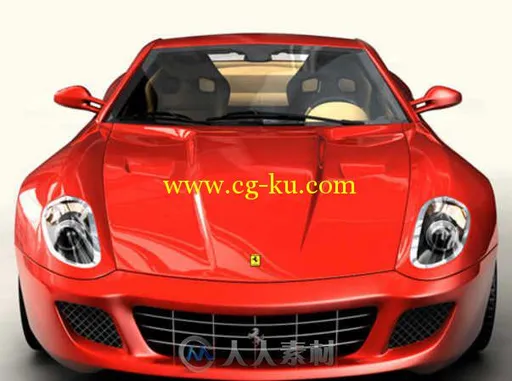 法拉利599GTB跑车精品3D模型 TURBOSQUID FERRARI 599 GTB FIORANO的图片1