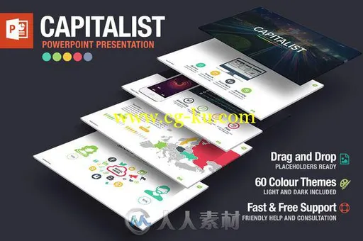 资本展示PPT模板Capitalist Powerpoint Presentation的图片1