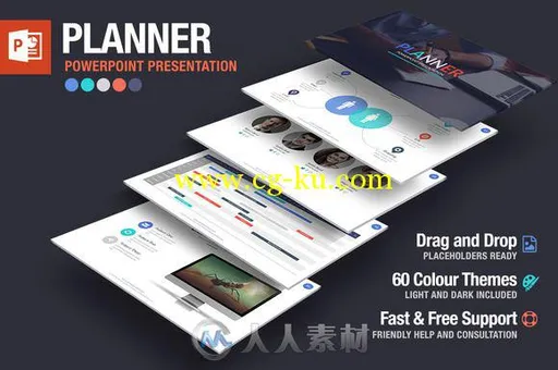 计划用途PPT模板Planner Powerpoint Presentation的图片1