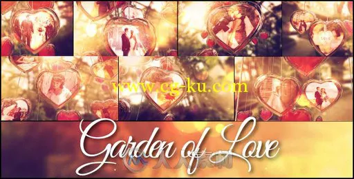 浪漫幸福温暖的婚礼视频相册婚庆模板AE模板Garden of Love – A Wedding Day的图片1