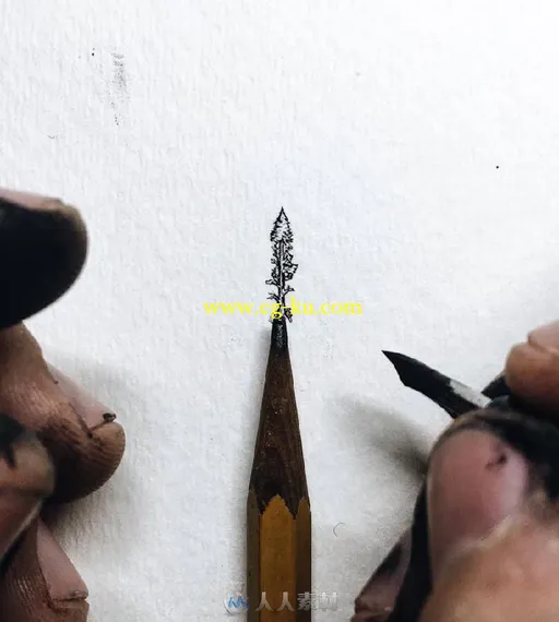 Tiny Illustrations That Get Out of Pencil Tips-铅笔与纸的艺术的图片1