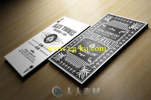 扑克赌场宣传名片PSD模板CM - Poker Casino Business Card 702163的图片1