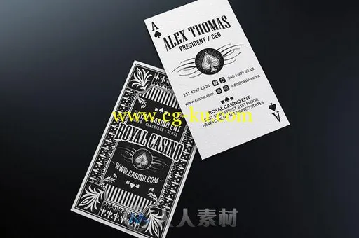 扑克赌场宣传名片PSD模板CM - Poker Casino Business Card 702163的图片3