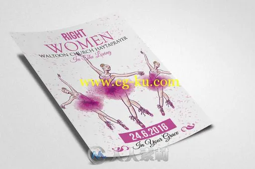 妇女节海报PSD模板Womens-Day-Flyer-Template的图片3