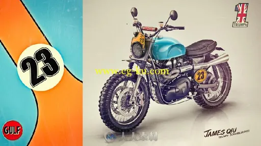 TRIUMPH T100 SCRAMBLER-凯旋T100改装复古攀爬者风格的图片1