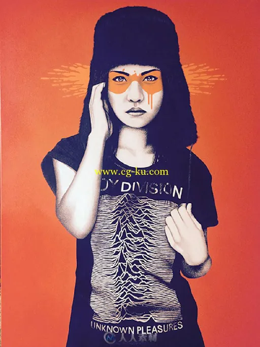 Amazing Women Illustrations by Fin Dac-抽象人画的图片4