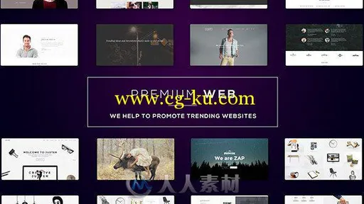 高级网络网址网站商城服务产品宣传AE模板Premium Web l Website的图片1