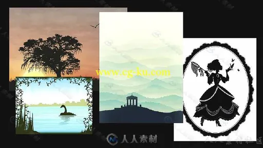 Illustrator矢量剪影技术基础训练视频教程 TUTSPLUS VECTOR SILHOUETTES FOR BEGIN...的图片1