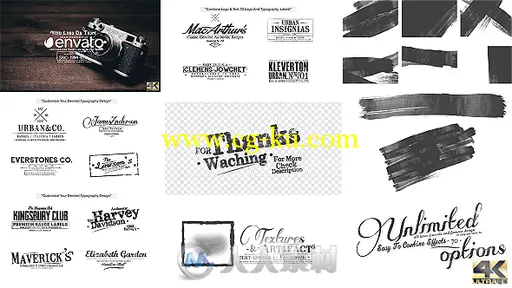 70个水墨特效笔刷文字标志标题动画AE模板70 Grunge Titles & Logo Pack, Brush的图片1