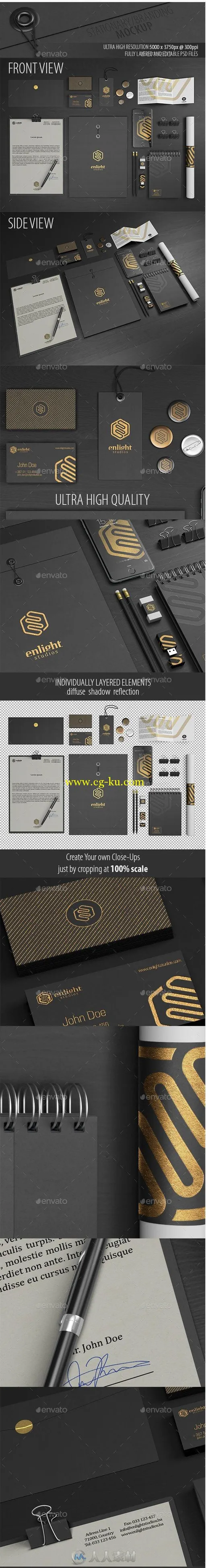 工作台文具展示PSD模板EM-graphicriver-15686328-stationery-branding-mockup的图片2