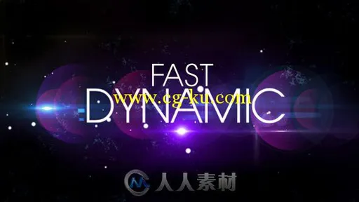 时尚动感图片视频相册动画AE模板Fast Dynamic Slideshow的图片1