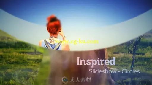 清晰漂亮安静温馨的图片相册视频转场过度AE模板Inspired Slideshow 2.0的图片1