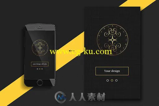 商务办公用品场景展示PSD模板Business MockUp PSD black的图片3