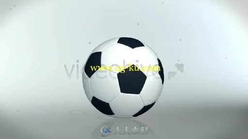 体育足球弹跳标题标志LOGO演绎AE模板Sport Logo Reveler (Football)的图片1