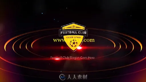 迷你体育运动足球场地节目宣传电视栏目AE模板Football Club Logo Opener的图片4